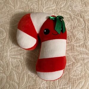Cute Kawaii Candy Cane Plush with Green Bow, No Brand/no tags